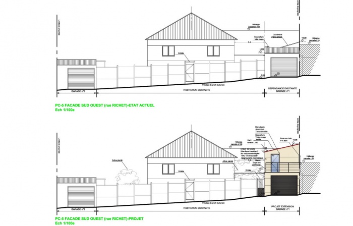 Extension au Kremlin-Bic�tre : PC100929 PC5-Fa�ade S-Ouest (1)