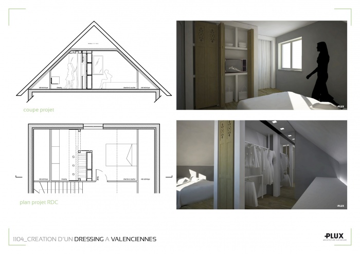 Un dressing gnreux  VALENCIENNES (59300) : architecte lille plux amnagement intrieur loft studio appartement loft maison design dcoration