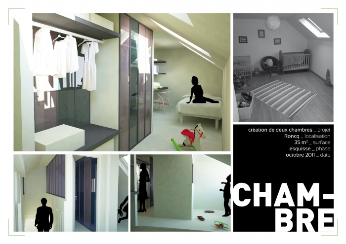 Aménagement de deux chambres pour enfants à RONCQ (59223)