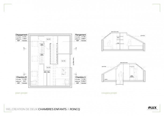 Amnagement de deux chambres pour enfants  RONCQ (59223) : architecte lille plux amnagement intrieur loft studio appartement loft maison design dcoration