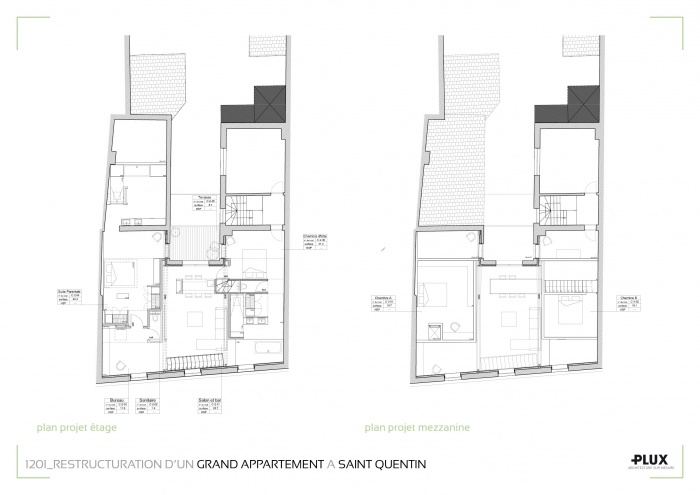 Rnovation et extension d'un grand appartement  SAINT QUENTIN (02100) : architecte lille plux amnagement intrieur loft studio appartement loft maison design dcoration