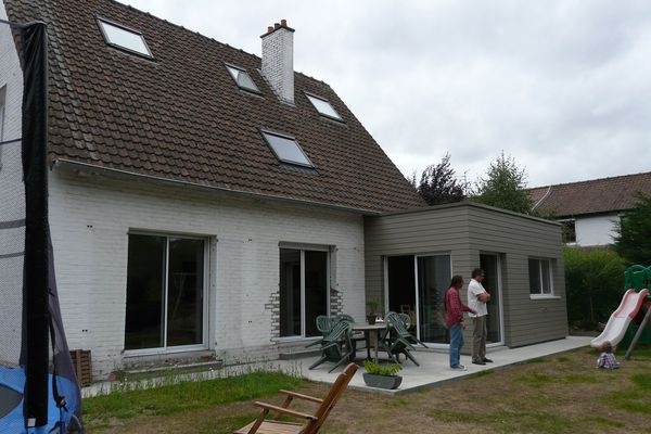Extension bois d'une maison  Marcq-en-Baroeul. : Aprs travaux
