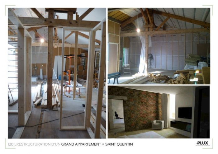 Rénovation et extension d'un grand appartement à SAINT QUENTIN (02100)