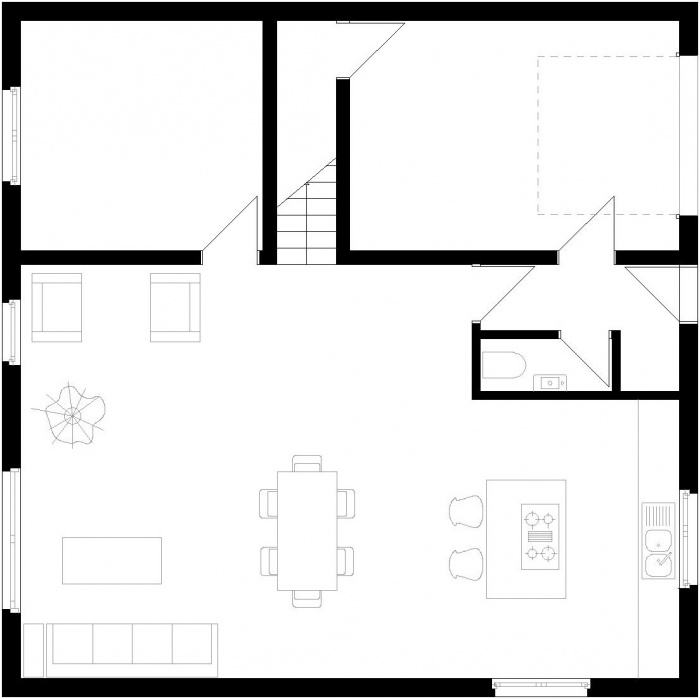 Maison  : Plan RDC